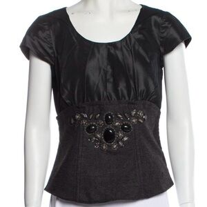 Max Mara Embellished Size 8 Top